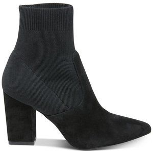 NWT Steve Madden Rosalie Suede BLK Booties7.5